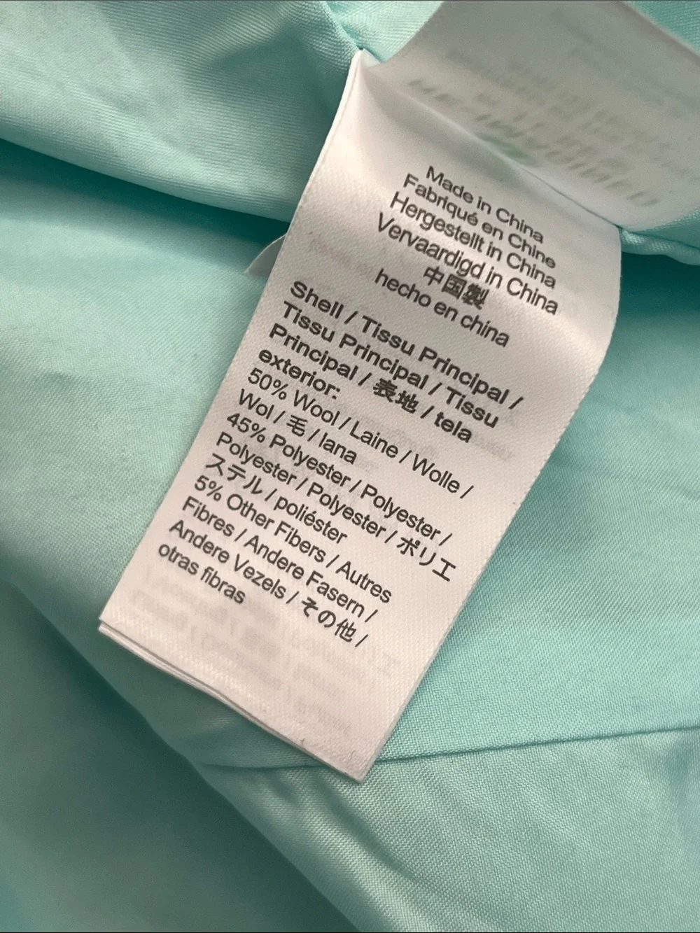 J.Crew Re-Imagined Mint Green Cocoon Coat Size 2 NWT - Picture 10 of 16